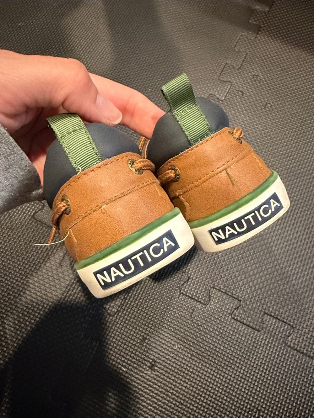 LIKE NEW Nautica Tan / Brown Boat Shoes Size 13